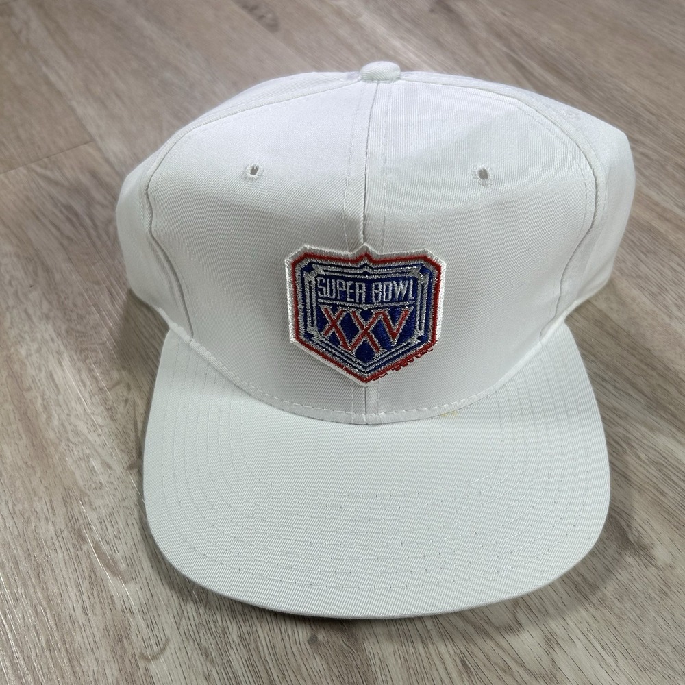 VTG New Era 1991 Super Bowl Snapback Hat NWT NFL Football White Cap